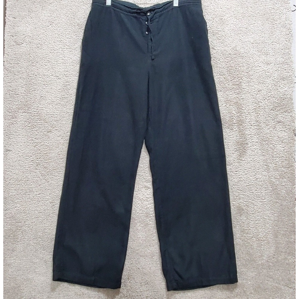 J.Crew Pants Women's 10 Black Straight Leg‎ Pockets Relaxed Pockets Normcore